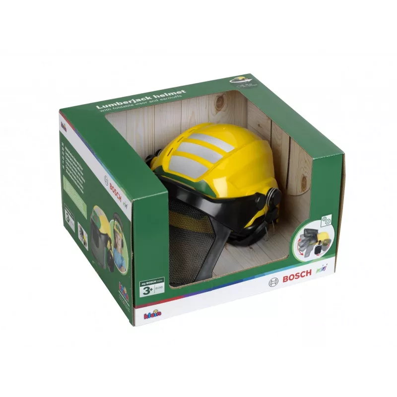 KLEIN Lumberjack helmet with visor model 8199 — children's role-play protective helmet