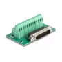 DeLOCK D-Sub 25 pin male to Terminal Block for DIN rail 51mm x 86mm x 30mm