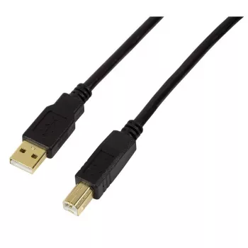 USB cable LogiLink UA0264 USB 2.0 10 m USB A USB B Black