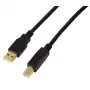 USB cable LogiLink UA0264 USB 2.0 10 m USB A USB B Black