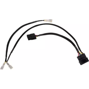 Alphacool 4Pin Molex zweifach Adapter for Alphacool Magnetventil - black 50cm EOL (18517)
