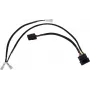 Alphacool 4Pin Molex zweifach Adapter for Alphacool Magnetventil - black 50cm EOL (18517)