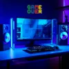 Neon sign MANTA SNL102MT — 'Game Over' style illuminated wall décor, plug-in LED neon effect