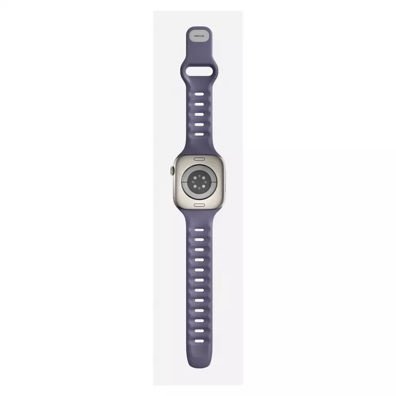 Band Nomad Tempo Band Purple Rubber, compatible with smartwatch, 18 mm width, wrist 135–175 mm
