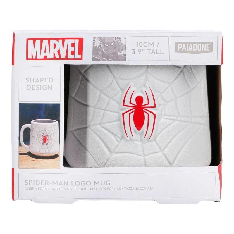 Mug Paladone Spiderman Shaped Mug Grey 0.45 L, single piece, 127.6×97.4×100.5 mm