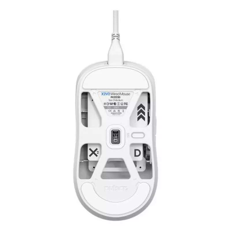 Mouse USB Optical X2/MEDIUM White PX2222D Pulsar