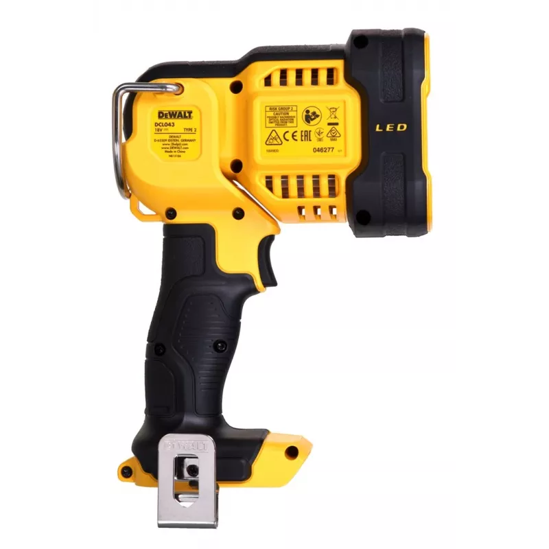 Hanging work light DeWalt DCL043-XJ, LED 1000 lm, 3 bulbs, 90° beam, yellow/black
