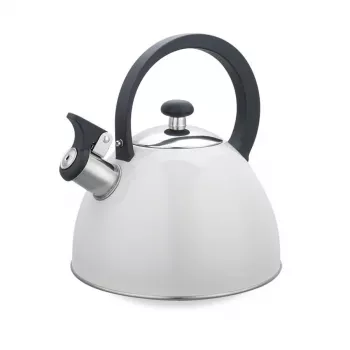 Electric kettle Maestro MR-1302-WG 2.5 L, stainless steel housing, white, hinged whistle