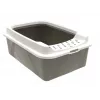 Cat litter box rotho Bonnie Eco Cappuccino 30 L covered plastic tray with lid, 572×393×209 mm
