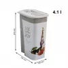 Pet food storage canister rotho Flo beige-brown plastic 4.1 L, 270 mm height