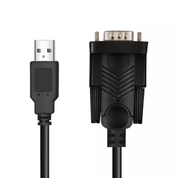 LogiLink AU0048A Serial Cable Black 1.5 m USB A DB-9
