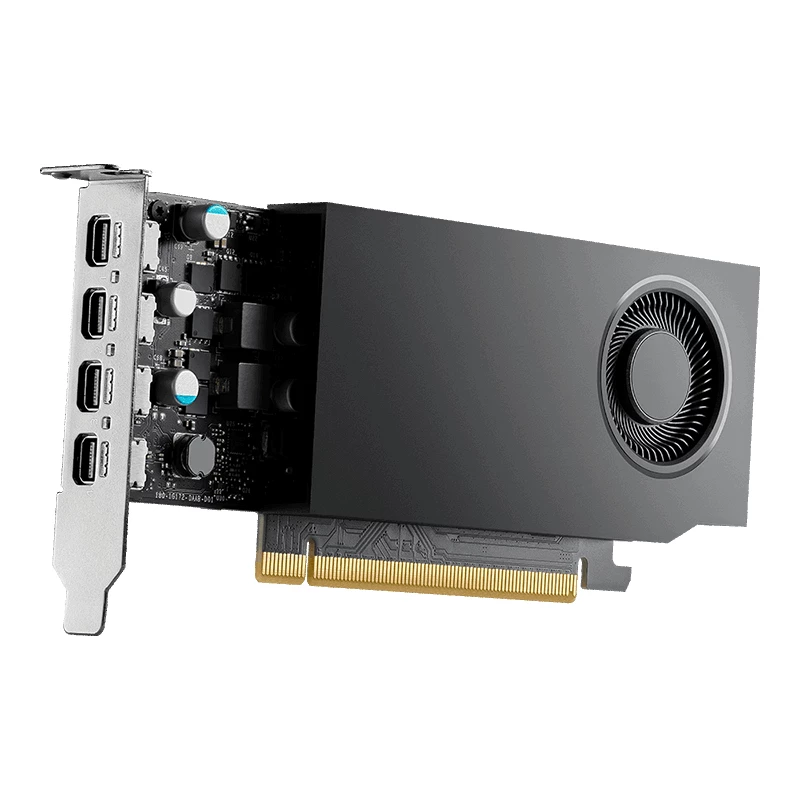 PNY NVIDIA RTX A1000 - graphics cards - RTX A1000 - 8GB GDDR6 - PCIe 4,0 x8 Low-Profile - 4 x Mini DisplayPort (VCNRTXA1000-PL)