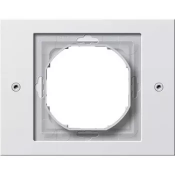 Electrical switch frame Gira TX_44 White, thermoplastic, 110×86 mm, conventional design
