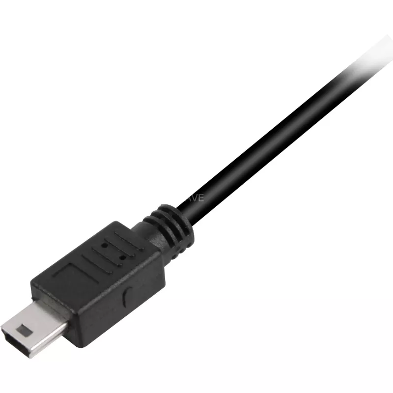 USB 2.0 Cable, USB-A Plug > Mini-USB Plug (black, 2,0 Meter, double-shielded)
