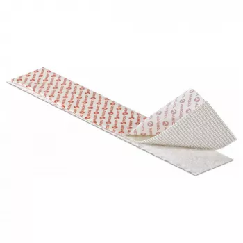 VELCRO Klettband Extra Stark Selbstklebend, Haken & Flausch 50mm x 2.5m Wei