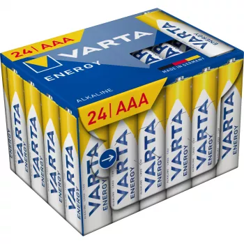 Alkaline Micro (AAA) Batteries Varta ENERGY Cube 24-pack (MPN 4103229234)