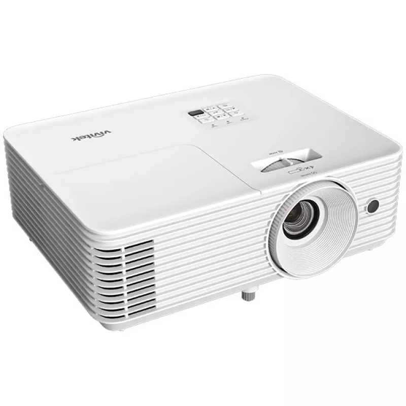 Vivitek DX330 1PI267 standard throw data projector, 4000 ANSI lumens, DMD, XGA 1024x768, 3D, throw ratio 1.94–2.16:1, white