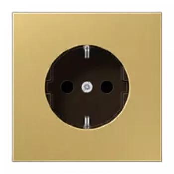 JUNG ME 1520 C Socket Outlet Type F Brass (ME1520C)