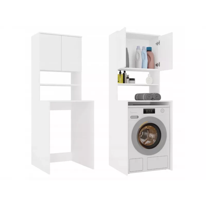 top e shop POLA MULTI Laundry Room Cabinet for Washing Machine - White