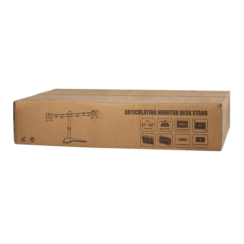 Monitor mount LOGILINK BP0099 for 2 displays, up to 81.3 cm (32 inch), VESA 75x75–100x100, max 8 kg, black