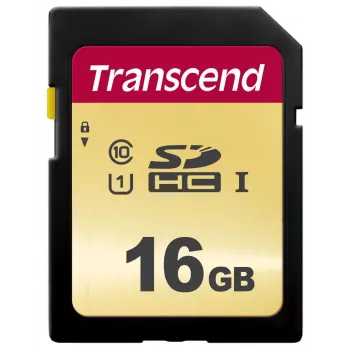 Flash Memory Transcend 16GB SDHC UHS-I 500S