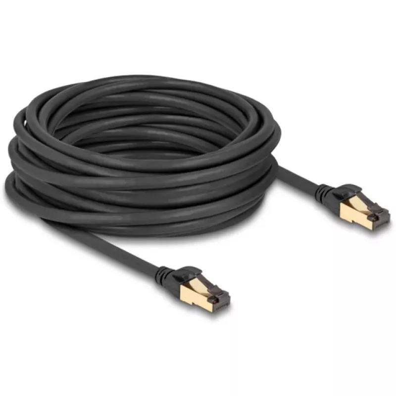 Network Cable DeLOCK RJ45 Cat.6A male to male S/FTP 10m Black