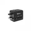 Travel adapter SBOX TA-23 with dual USB charger and universal plug compatibility