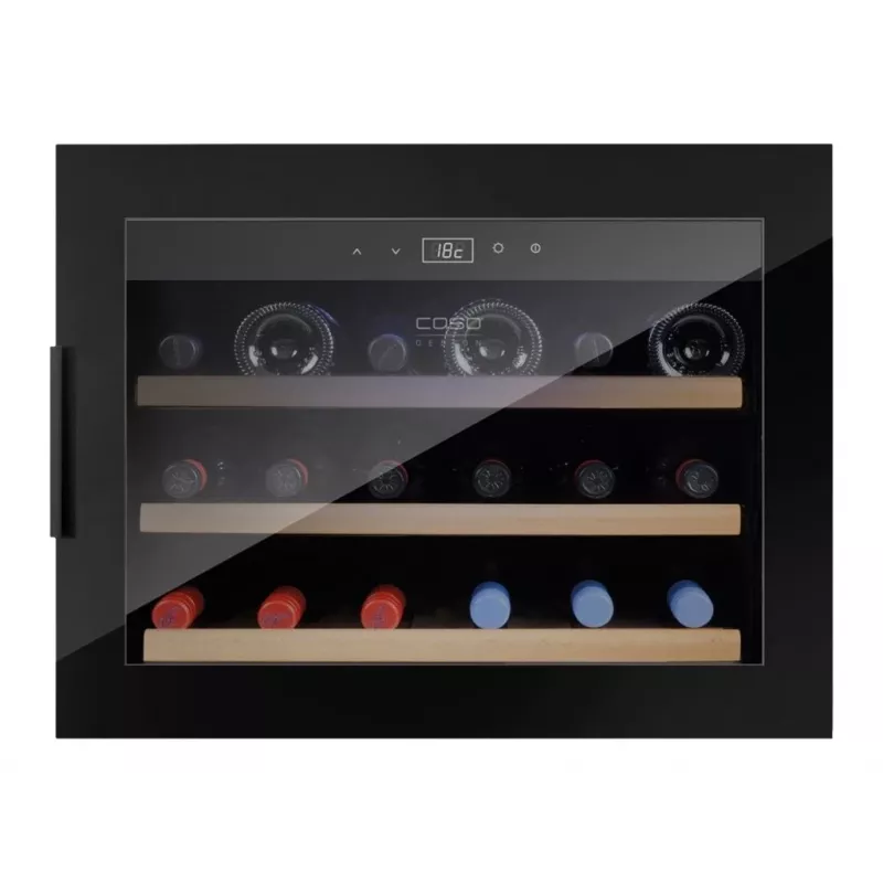 Wine Cooler Caso WineSafe 18 EB Black Compressor 18 bottle(s)