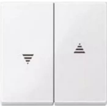 Light switch Merten 432425 — thermoplastic white, button control, single-gang