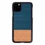 Phone case man and wood for iPhone 11 Pro Max — denim black protective cover