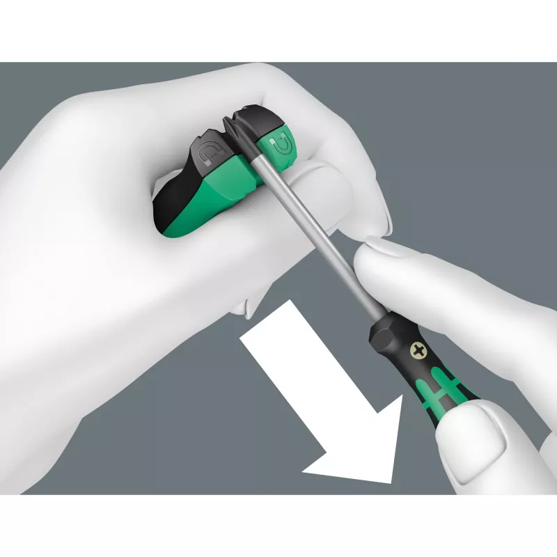 Non-electric magnetizer/demagnetizer Wera 05033404001 Black Green