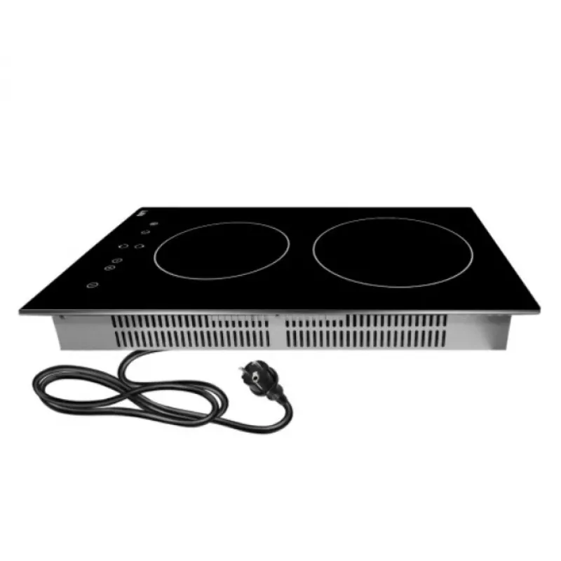 Ceramic hob LIN LC-G3048, built-in 4 cooking zones, 3000 W, touch control, glass top, child lock