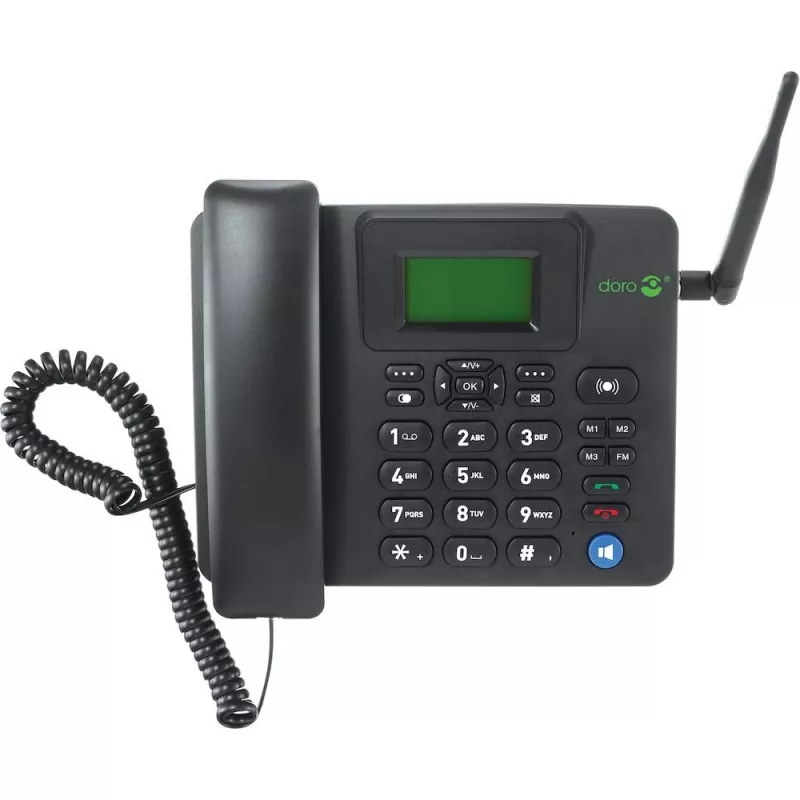 IP Phone Doro 4100H Black Wired Handset LCD 128x64 500 Entries