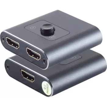 HDMI switch ShiverPeaks SP05-02010 2x1 bi-directional metal housing 4K2K