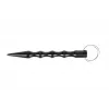 Tactical pen GUARD YC-008-BL — compact duraluminum pen with glass breaker, 150 mm, 50 g, black