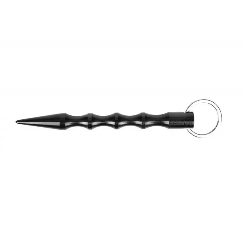 Tactical pen GUARD YC-008-BL — compact duraluminum pen with glass breaker, 150 mm, 50 g, black