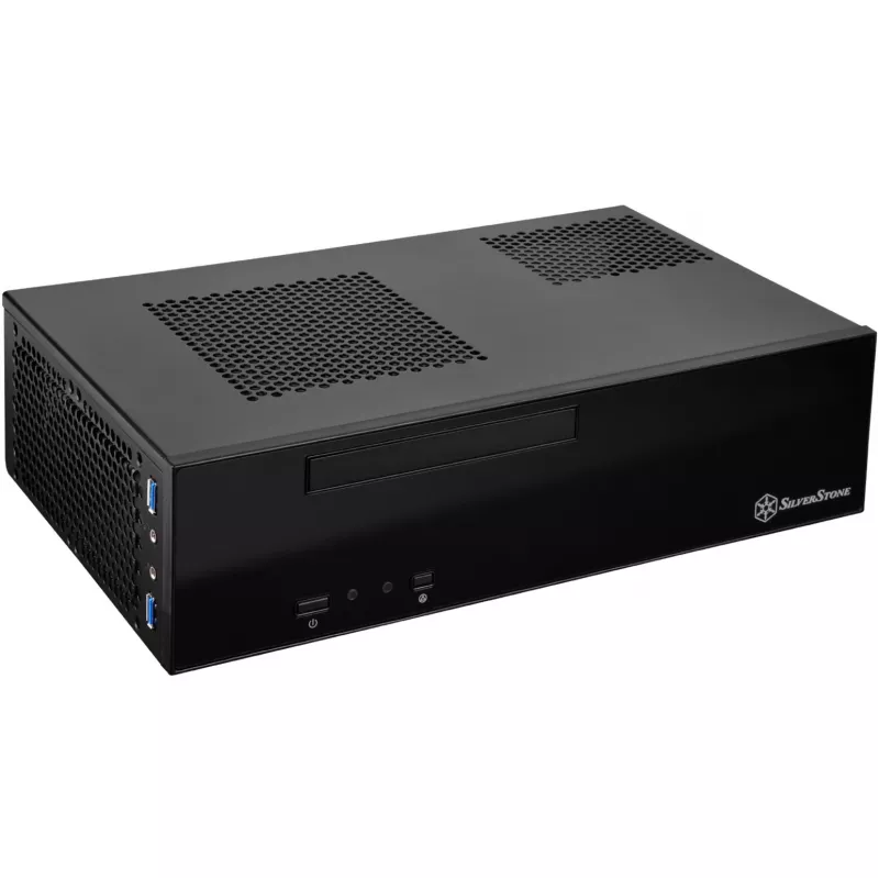 SilverStone MILO ML09 - Desktop - Mini-ITX - without Power Supply (SFX12V) - Black - USB/Audio (SST-ML09B)