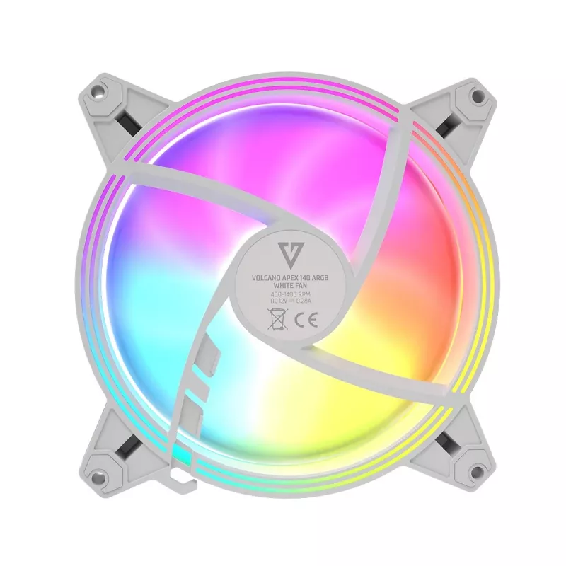 Case fan MODECOM VOLCANO APEX 140 ARGB White 140mm