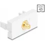 DELOCK connector RP-SMA male to RP-SMA female white, model 90903