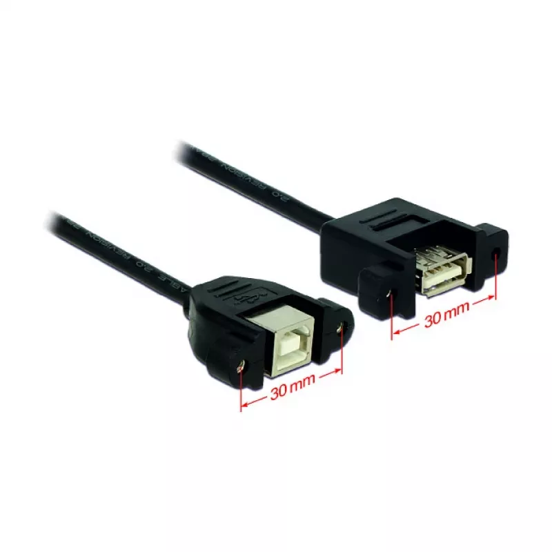 USB Cable DeLOCK USB 2.0 B/A 0.25m