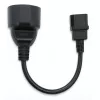 Power adapter QOLTEC IEC 320 C14 to French plug, 0.15 m cable