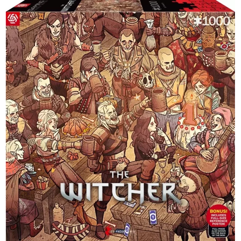 Good Loot Gaming Puzzle: The Witcher (Wiedźmin) Birthday, 1000 pieces