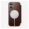 Folio phone case Nomad NM014209858 for Apple iPhone 17, 16 cm (6.3 inch), brown, 4 card pockets