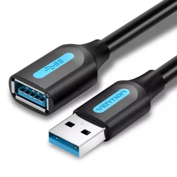 USB 3.0 extension cable Vention CBHBH 2 m — USB A male to USB A female, 5 Gbit/s, black