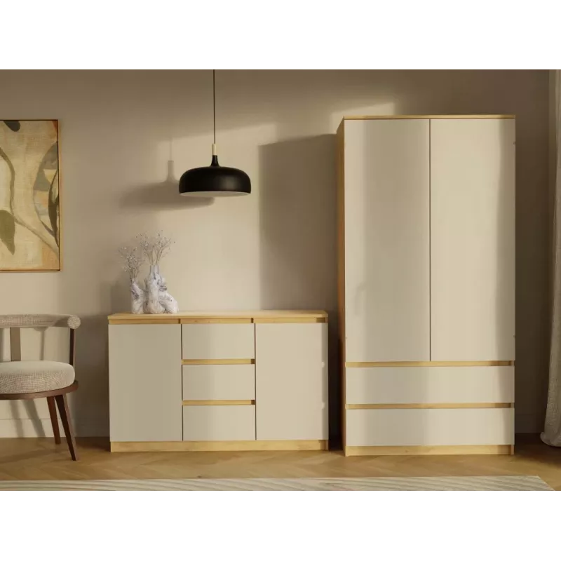 MALWA SS-90 wardrobe Artisan oak/cashmere
