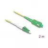 DeLOCK InfiniBand/fibre optic cable 2 m LC SC Yellow 83861