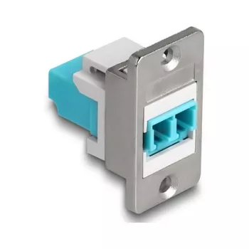 DeLOCK keystone module 90888 Flat Aqua Silver White LC