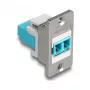DeLOCK keystone module 90888 Flat Aqua Silver White LC