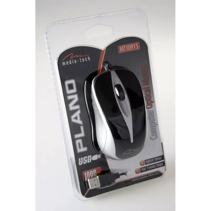 Media-Tech Plano USB Optical (Silver)