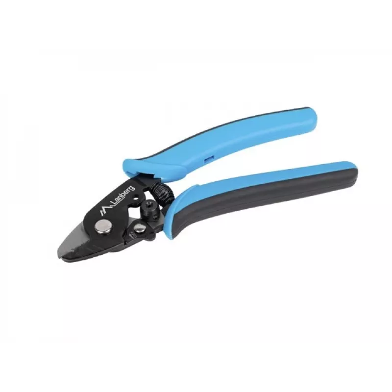 Cable stripper LANBERG NT-0105 — handheld wire stripper, weight 115 g, colours Black/Blue